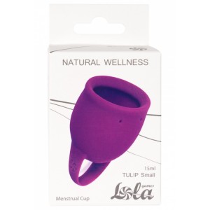 Менструальная чаша Natural Wellness Wellnes Tulip Pink 15 мл (иной угол)