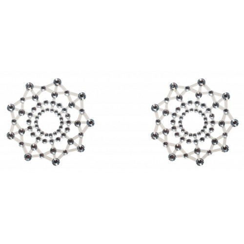 Наклейки на грудь со стразами Burlesque Rowland