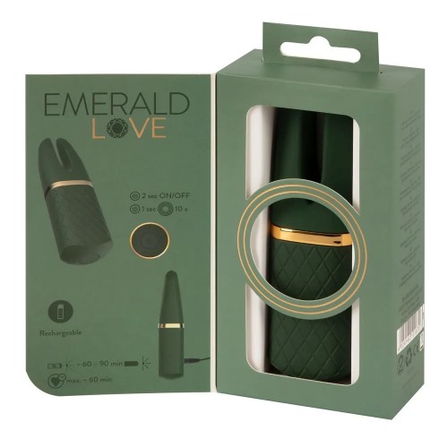 Универсальный вибростимулятор Emerald Split Tip Luxurious