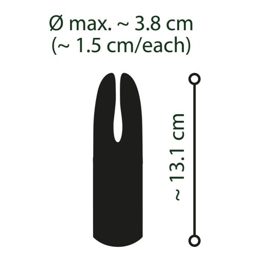 Универсальный вибростимулятор Emerald Split Tip Luxurious
