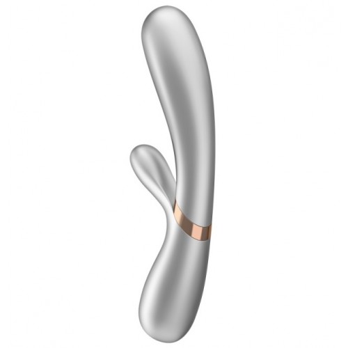 Смарт-вибратор с функцией нагрева Satisfyer Hot Lover серебристый