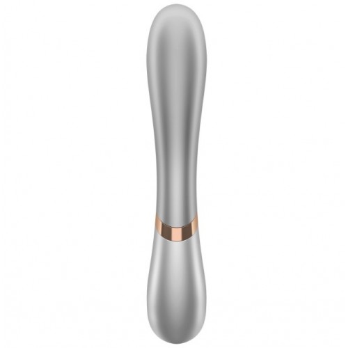 Смарт-вибратор с функцией нагрева Satisfyer Hot Lover серебристый