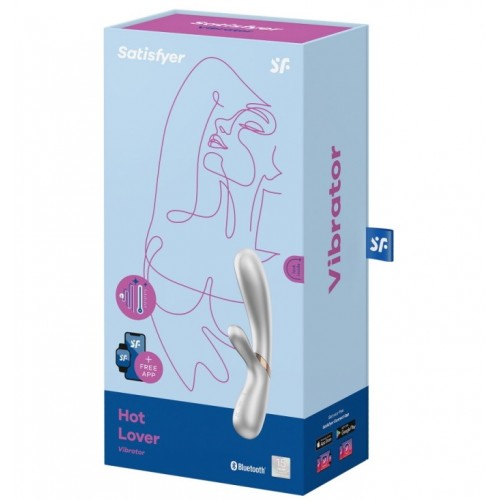 Смарт-вибратор с функцией нагрева Satisfyer Hot Lover серебристый