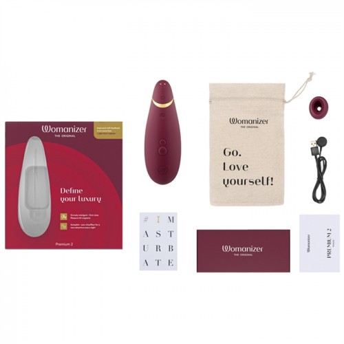 Бесконтактный стимулятор клитора Womanizer Premium 2 Bordeaux