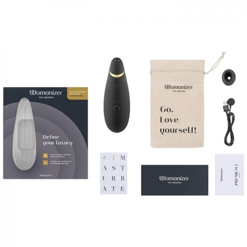 Бесконтактный стимулятор клитора Womanizer Premium 2 Black