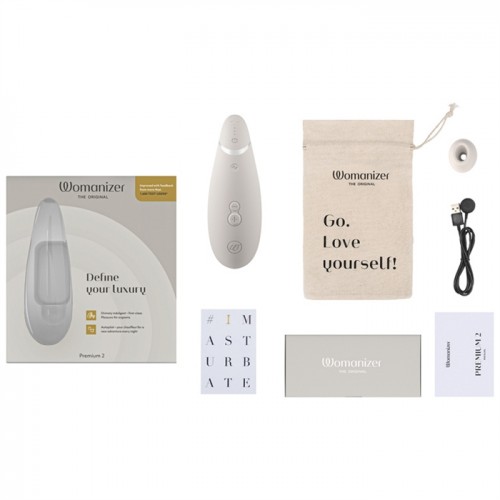 Бесконтактный стимулятор клитора Womanizer Premium 2 Gray