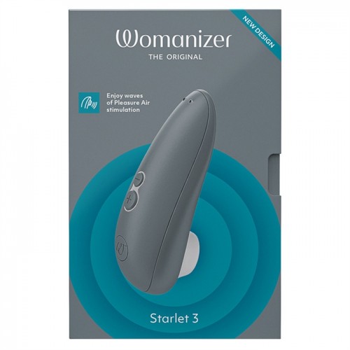 Компактный бесконтактный стимулятор клитора Womanizer Starlet 3 Gray