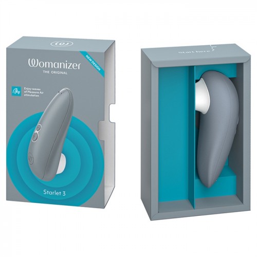 Компактный бесконтактный стимулятор клитора Womanizer Starlet 3 Gray
