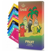 Латексные презервативы Amor Fruit №10 яркая линия