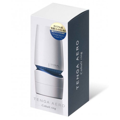 Мастурбатор с эффектом всасывания Tenga Aero Cobalt Ring