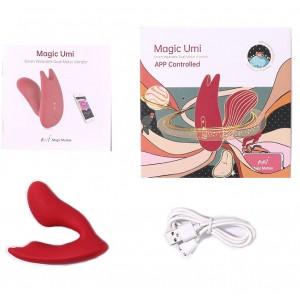 Вагинально-клиторальный смарт-стимулятор для ношения Magic Motion Umi  (иной угол)