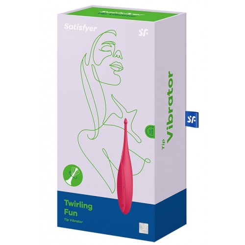 Точечный вибростимулятор Satisfyer Twirling Fun алый