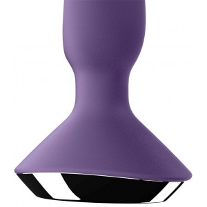 Анальный смарт-стимулятор с вибрацией Satisfyer Plug-ilicious 1 фиолетовый (иной угол)