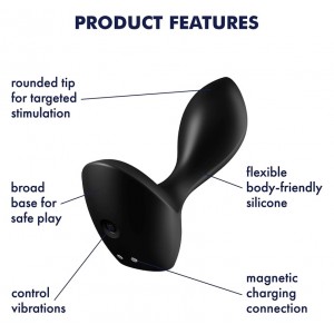 Вибромассажер простаты Satisfyer Backdoor Lover черный (иной угол)