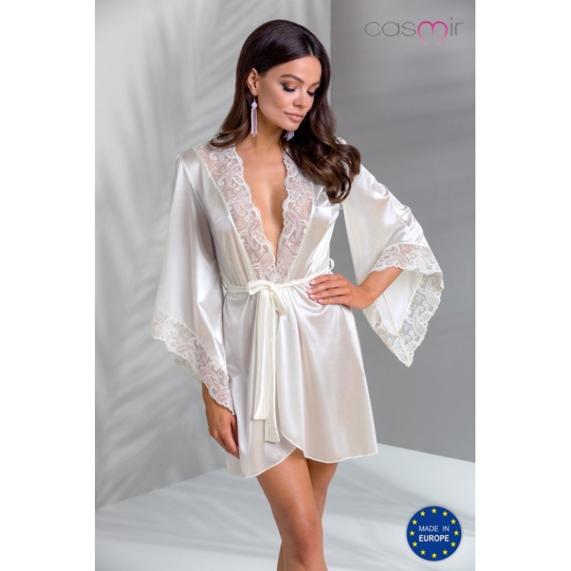 Нежный кремовый пеньюар Inoe XXL/XXXL