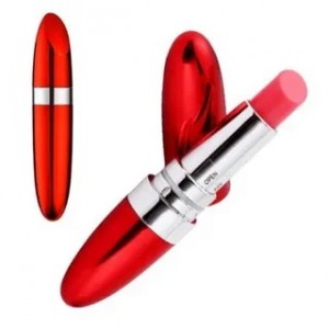 Вибростимулятор помада Vibrating Lipstick красный 