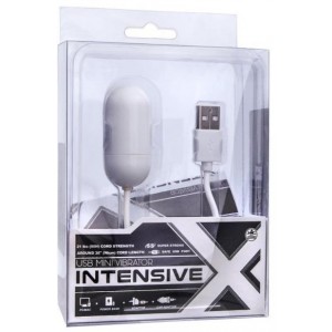 Виброяйцо Intensive USB белое (иной угол)