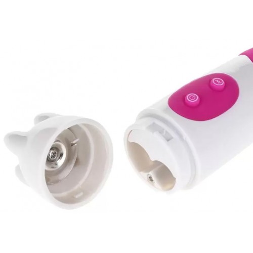 Вибратор с клиторальным стимулятором G-Spot Dual Vibrating Stick