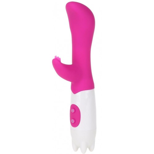 Вибратор с клиторальным стимулятором G-Spot Dual Vibrating Stick