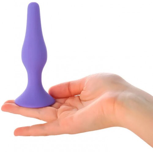 Классическая анальная пробка Medium фиолетовая 