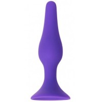 Классическая анальная пробка Medium фиолетовая 