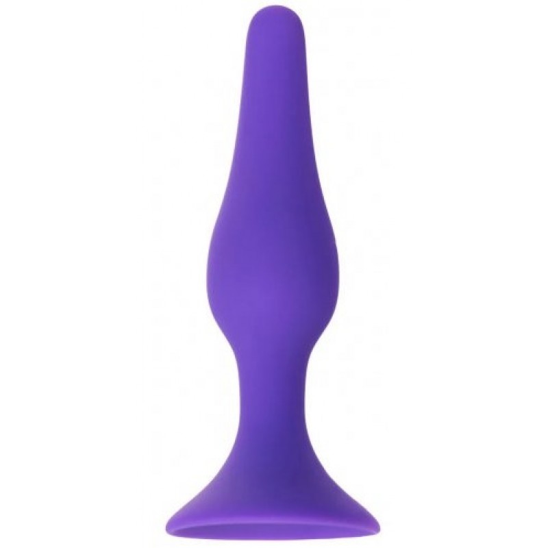 Классическая анальная пробка Medium фиолетовая 