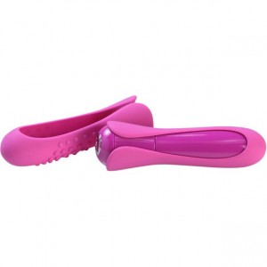 Классический мощный вибратор со сменными насадками (иной угол)