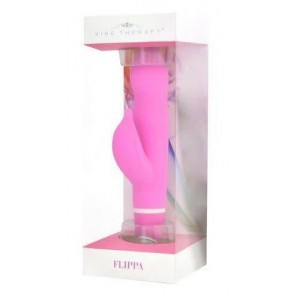 Вибратор с клиторальным стимулятором Flippa