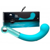 Массажер точки G из стекла и силикона Comet G-Spot Key By Jopen 20 см