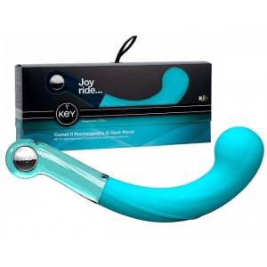 Массажер точки G из стекла и силикона Comet G-Spot Key By Jopen 20 см