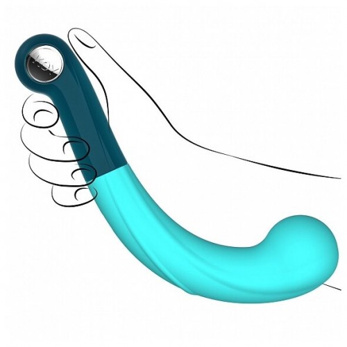 Массажер точки G из стекла и силикона Comet G-Spot Key By Jopen 20 см