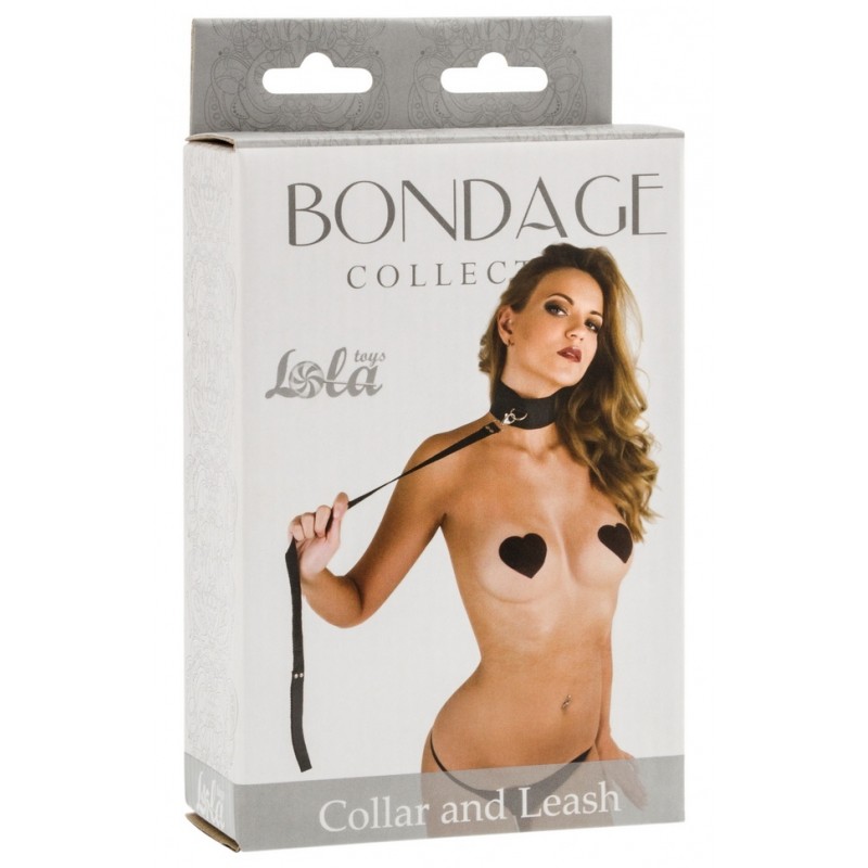 Ошейник с поводком Bondage Collections