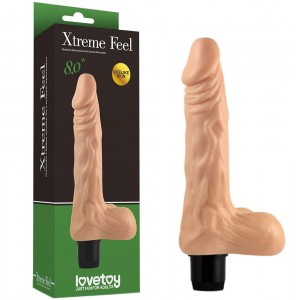 Классический фаллос с мошонкой Xtreme Feel Cyberskin 20 см