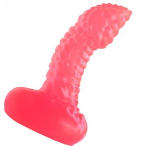 Розовый анальный фаллоимитатор для стимуляции простаты Mеdium (иной угол)