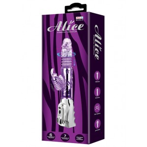 Вибратор-ротатор Hi-Tech с поступательными движениями Alice НЕ РАБОТАЕТ КЛИТОРАЛЬНЫЙ ОТРОСТОК (иной угол)