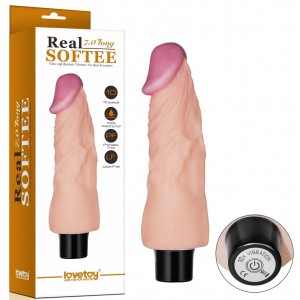 Реалистичный фаллоимитатор Real Softee 18 см