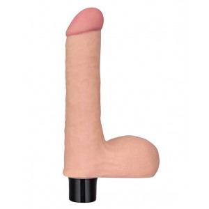 Фаллоимитатор с мошонкой Real Softee 20 см (иной угол)