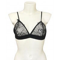 Черный кружевной лиф S/М