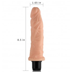 Рельефный фаллоимитатор Xtreme Feel Cyberskin 20 см (иной угол)