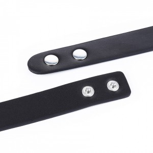 Стильный черный чокер Slave (иной угол)