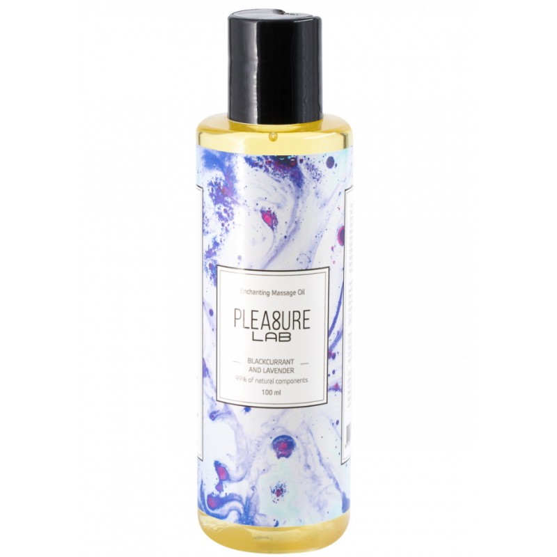 Массажное масло с афродизиаком Pleasure Lab Enchanting черная смородина и лаванда 100 мл