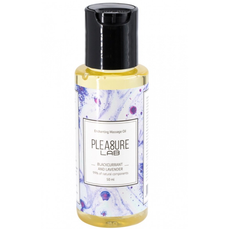 Массажное масло с афродизиаком Pleasure Lab Enchanting черная смородина и лаванда 50 мл