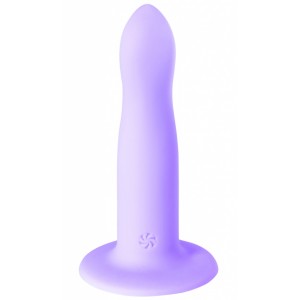 Нереалистичный фаллос на присоске Flow Emotional Purple 13 см (иной угол)