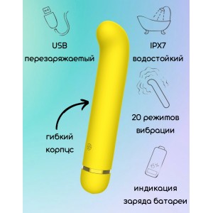 Перезаряжаемый вибратор для точки G Fantasy Flamie (иной угол)