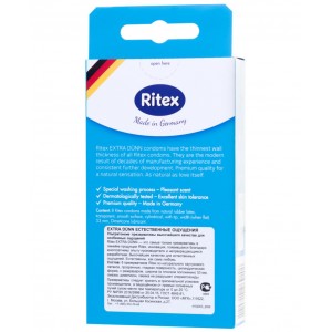 Презервативы Ritex Extra Dunn ультратонкие 8 шт (иной угол)