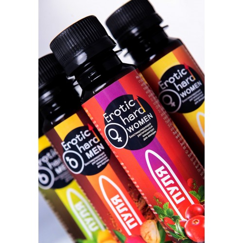 Биостимулирующий концентрат для женщин Пуля Erotic Hard Woman со вкусом земляники и клюквы 100 мл