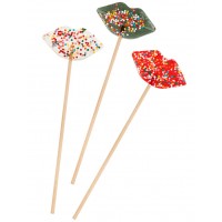 Набор карамельных леденцов Губки с конфетти 3 шт