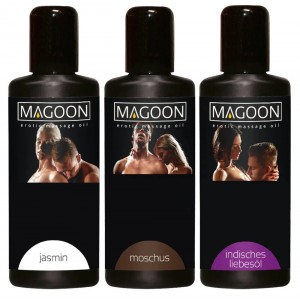 Набор из трех массажных масел Magoon Jasmin, Muskus, Indian Love