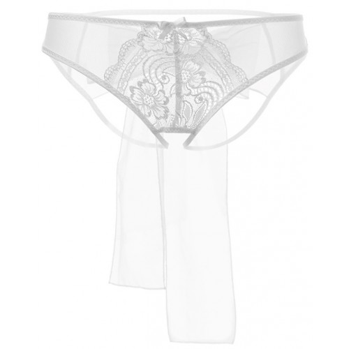 Эротические трусики белого цвета с бантом Erolanta Mia М