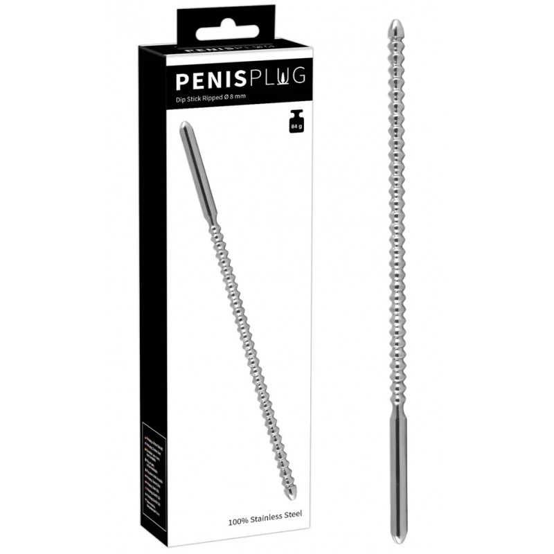 Ребристый уретральный буж Dip Stick Ribbed